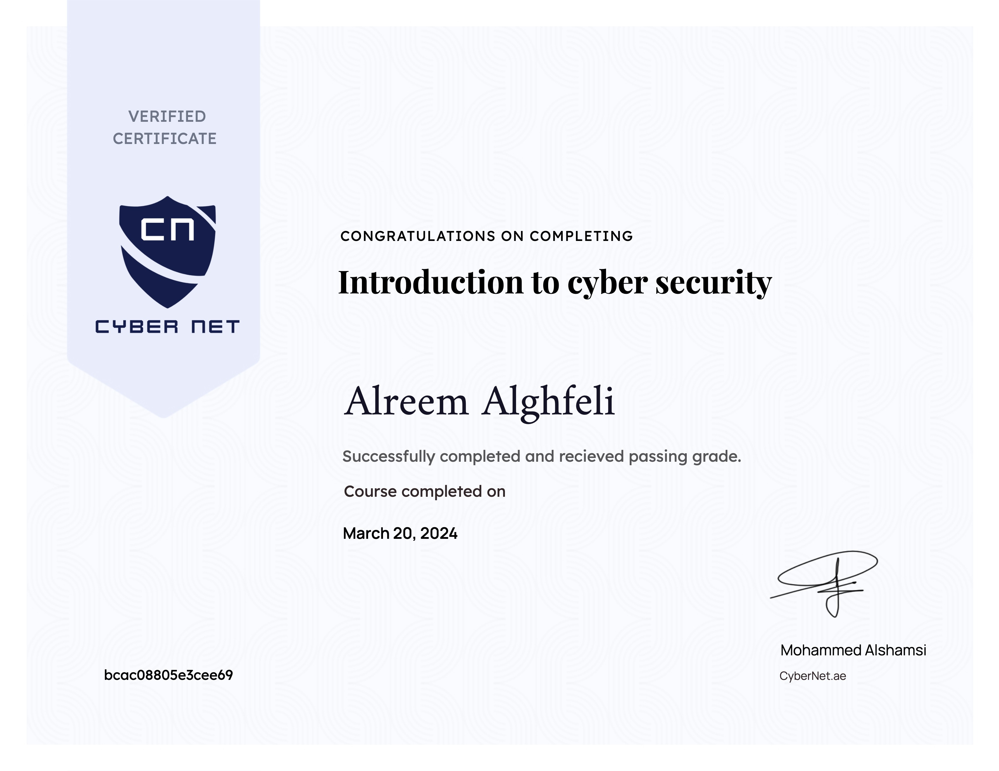 Introduction to cyber security